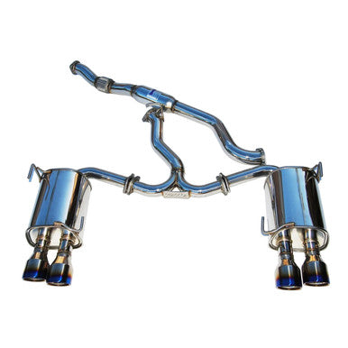 Invidia Q300 Cat Back Exhaust with Titanium Tips for 2011-14 Subaru WRX / STI Sedan - HS11STIG3T