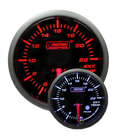 Prosport 60mm Amber/White Premium EGT Gauge