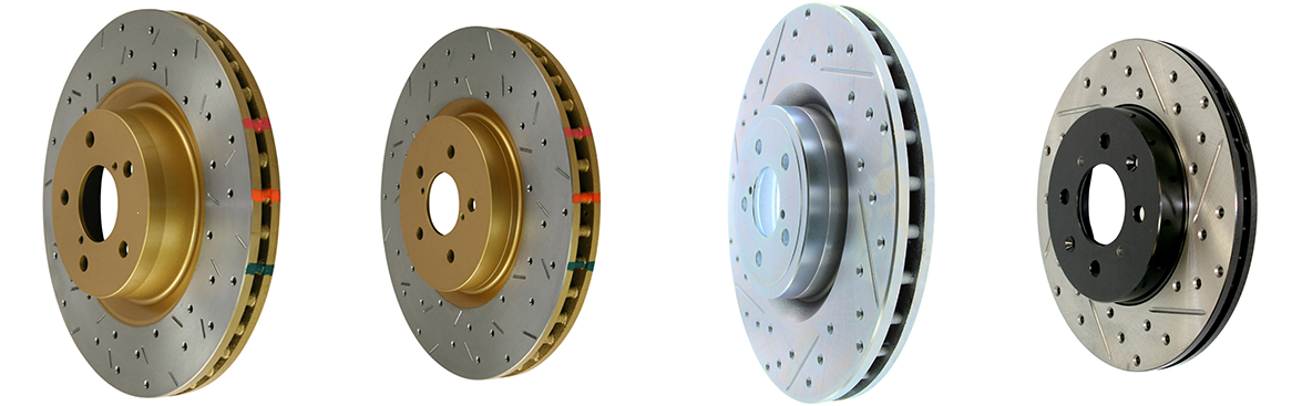 Subaru Slotted and Drilled Brake Rotors