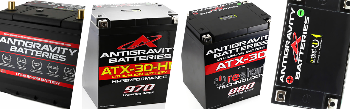 Photo collage of Antigravity Batteries.