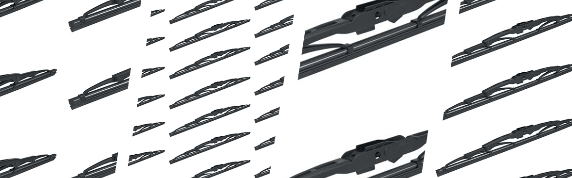Photo collage of windshield wipers.