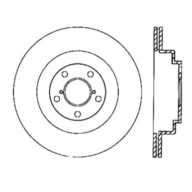 StopTech Power Slot 06-07 WRX / 05-08 LGT Rear Right Slotted Rotor - 126.47025SR