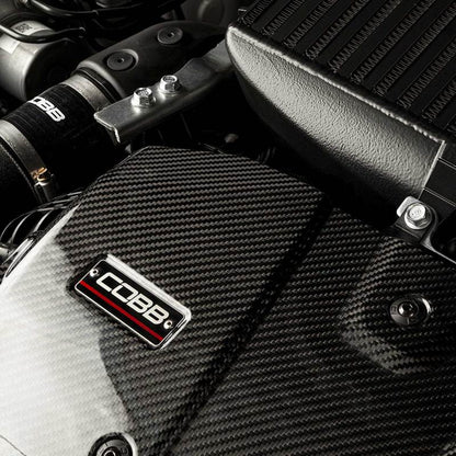 COBB Redline Carbon Fiber Engine Cover For 2022-24 Subaru WRX - 446610 - Installed 5