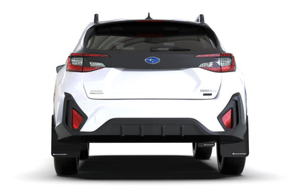 Rally Armor 2024 Subaru Crosstrek Red UR Mud Flap White Logo - Installed 2