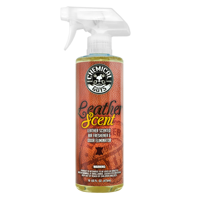 Chemical Guys Leather Scent Air Freshener & Odor Eliminator - 16oz - Case of 6 - AIR_102_16