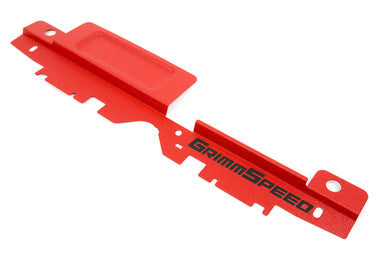 GrimmSpeed 05-09 Subaru Legacy/Outback Radiator Shroud w/Tool Tray - Textured Red - 096032