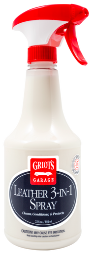 Griots Garage Leather 3-in-1 Spray - 22oz - Case of 12 - 10963