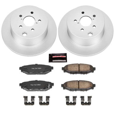 Power Stop Z17 Evolution Geomet Coated Rear Brake Kit For 2012-23 Subaru Impreza, 14-18 Forester, 16-22 Crosstrek - CRK6107
