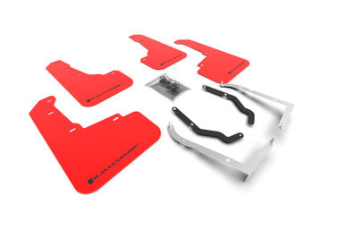 Rally Armor 18-23 Subaru Crosstrek Red UR Mud Flap w/Black Logo - MF46-LTUR-RD/BLK
