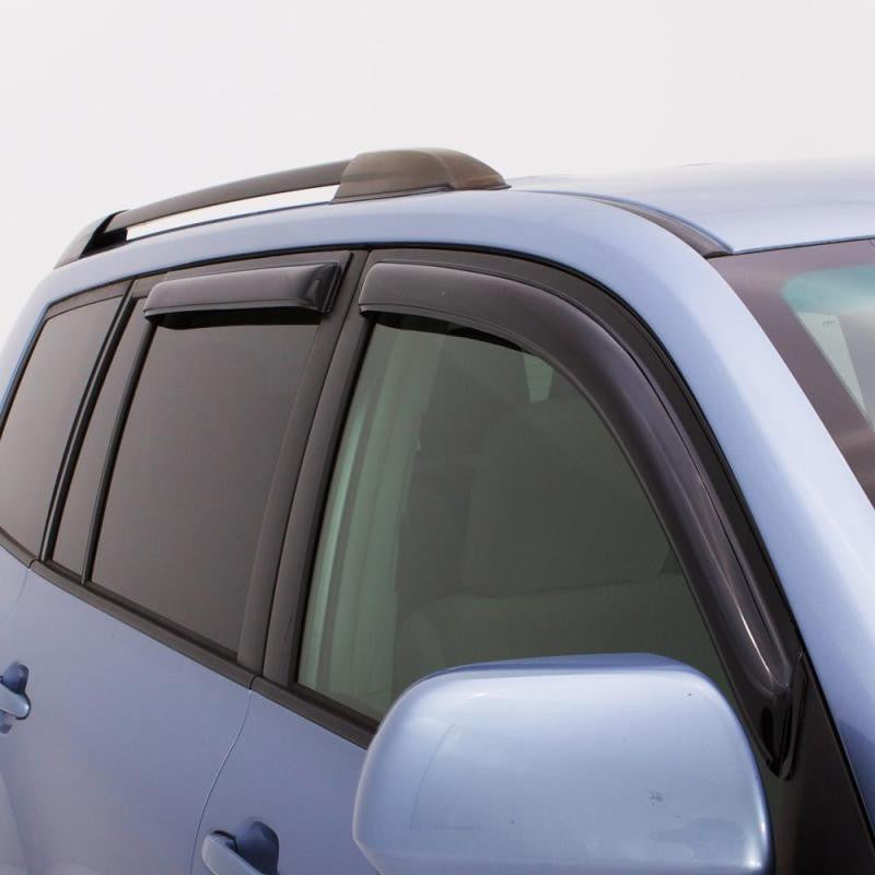 AVS Ventvisor Outside Mount Window Deflectors 4pc for 00-04 Subaru Legacy Wagon - Smoke - 94922- Mounted 3