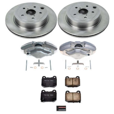 Power Stop Autospecialty Rear Brake Kit w/Calipers For 2008-17 Subaru WRX STI - KCOE5305