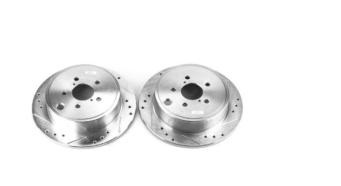 Power Stop Rear Evolution Drilled & Slotted Rotors - Pair