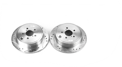 Power Stop Rear Evolution Drilled & Slotted Rotors - Pair