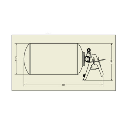 Lifeline Zero 360 FIA 3.0kg Novec 1230 Size