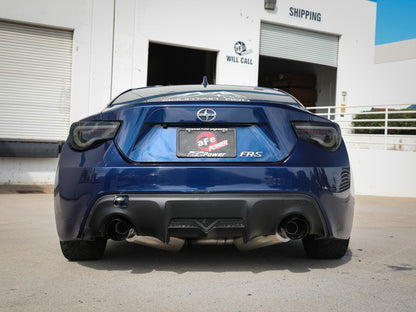 aFe Takeda 2-1/2" 304 Stainless Steel Cat-Back Exhaust System w/ Black Dual Tips Exhaust for 2013+ Subaru BRZ/86/GR86/FR-S - 49-36023-B - Mounted 2