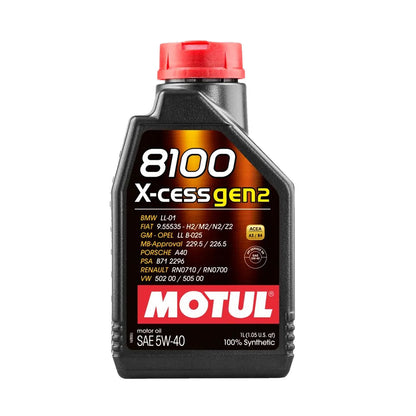 Motul 1L Synthetic Engine Oil 8100 5W40 X-CESS GEN2