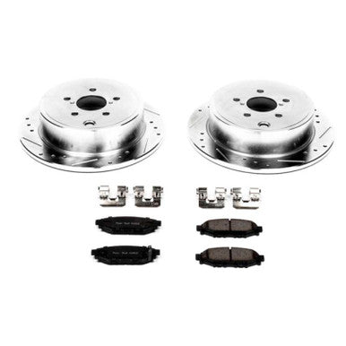 Power Stop Rear Z23 Evolution Sport Brake Kit For 2008-14 Subaru WRX, 13-16 BRZ - K4631