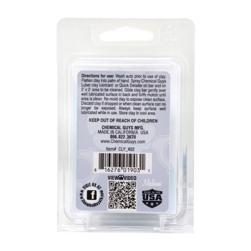 Chemical Guys Clay Bar (Medium Duty) - Gray- Angle 2