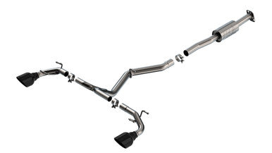 Borla 22-23 Subaru BRZ/Toyota GR86 2.4L RWD AT/MT ATAK Catback Exhaust - Black Chrome Tips - 140910BC