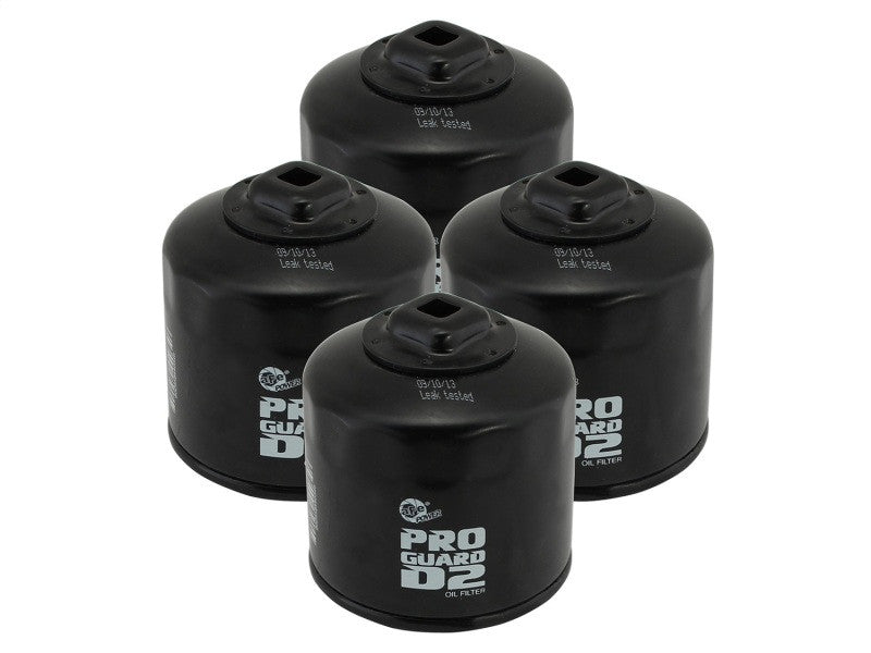 aFe Pro GUARD D2 Oil Filter (4 Pack) for Subaru 13-20 BRZ/15-20 WRX - 44-LF018-MB - Primary