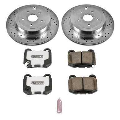 Power Stop Z26 Street Warrior Rear Brake Kit For 2008-17 Subaru WRX STI - K5305-26