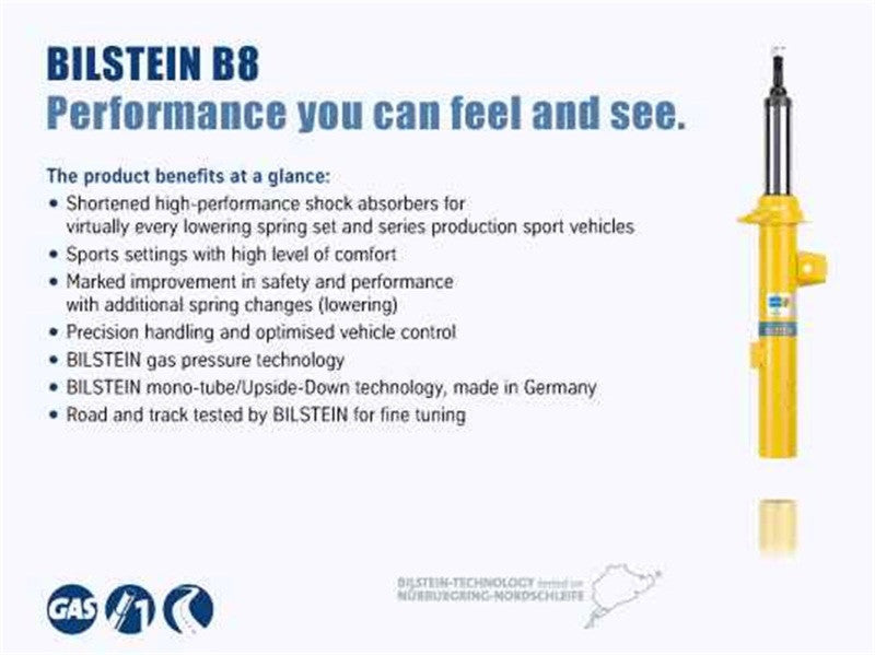 Bilstein B8 2015-2017 Subaru WRX - STI Front Left Monotube Strut Assembly - 35-249498 - Specs
