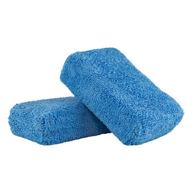 Chemical Guys Premium Grade Microfiber Applicators - 2in x 4in x 6in - Blue - 2 Pack - Case of 24 - MIC_292_02
