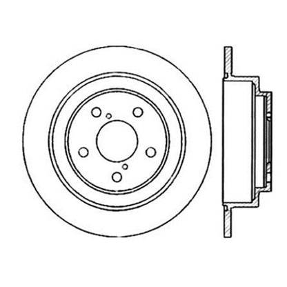 StopTech Power Slot 02-05 WRX Rear Right Sportstop Slotted Rotor - 126.47011SR - Specs