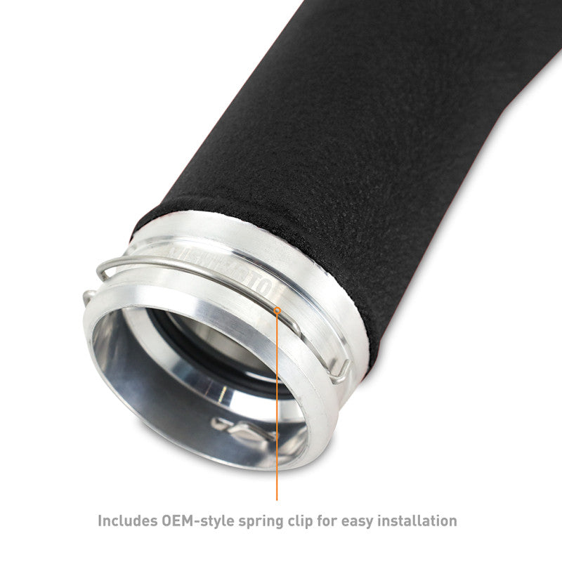 Mishimoto Charge Pipe Micro For 2022+ Subaru WRX - Wrinkle Black - MMICP-WRX-22MWBK - Close-up 2