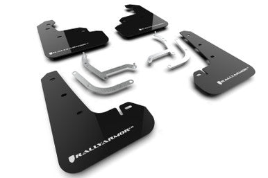 Rally Armor 24-26 Subaru Impreza Black UR Mud Flap w/ White Logo - MF105-UR-BLK-WH