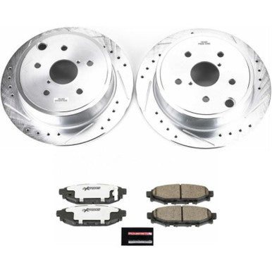 Power Stop Z26 Street Warrior Rear Brake Kit 2015-21 Subaru WRX - K6977-26