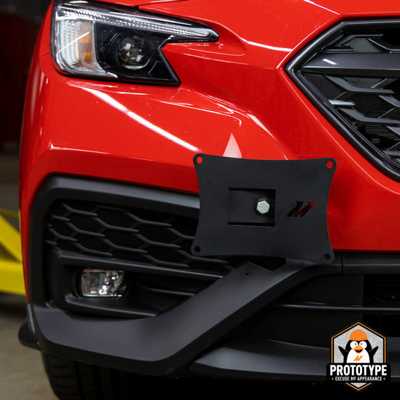 Mishimoto License Plate Relocation Kit For 2022+ Subaru WRX - Installed