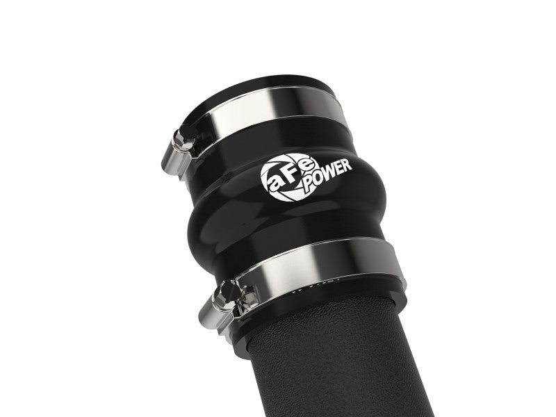 aFe BladeRunner 2-1/2 IN Aluminum Hot Charge Pipe Black 22-23 Subaru WRX - Silicone