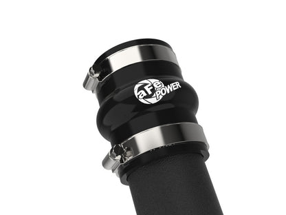 aFe BladeRunner 2-1/2 IN Aluminum Hot Charge Pipe Black 22-23 Subaru WRX - Silicone