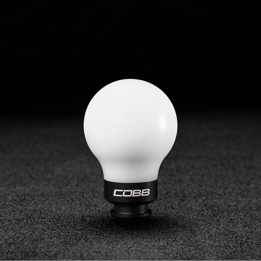 COBB Stage 1+ Drivetrain Package w/Wide Barrel Shifter For 2002-07 Subaru WRX - White Knob w/ Stealth Black - Shift Knob