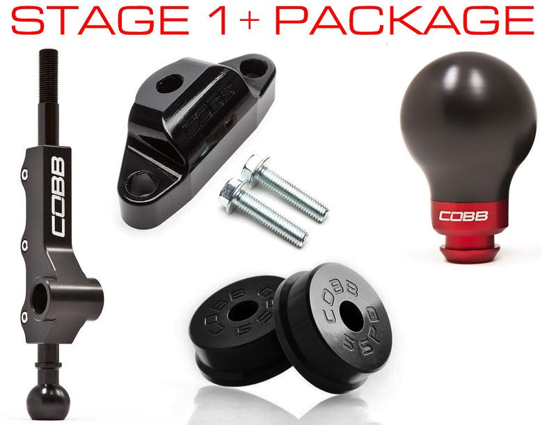 Cobb Stage 1+ Drivetrain Package w/Wide Barrel Shifter- White