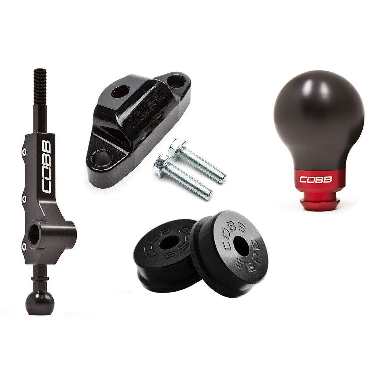 COBB Stage 1+ Drivetrain Package w/ Black/Red Shift Knob For 2008-14 Subaru WRX, 06-08 FXT, 05-09 LGT/OBXT