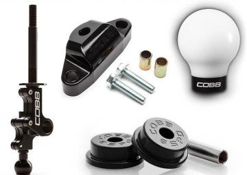 COBB 6MT Stage 1+ Drivetrain Package For 2004-21 Subaru STI - White w/ Stealth Black - 215X01P-W-BK