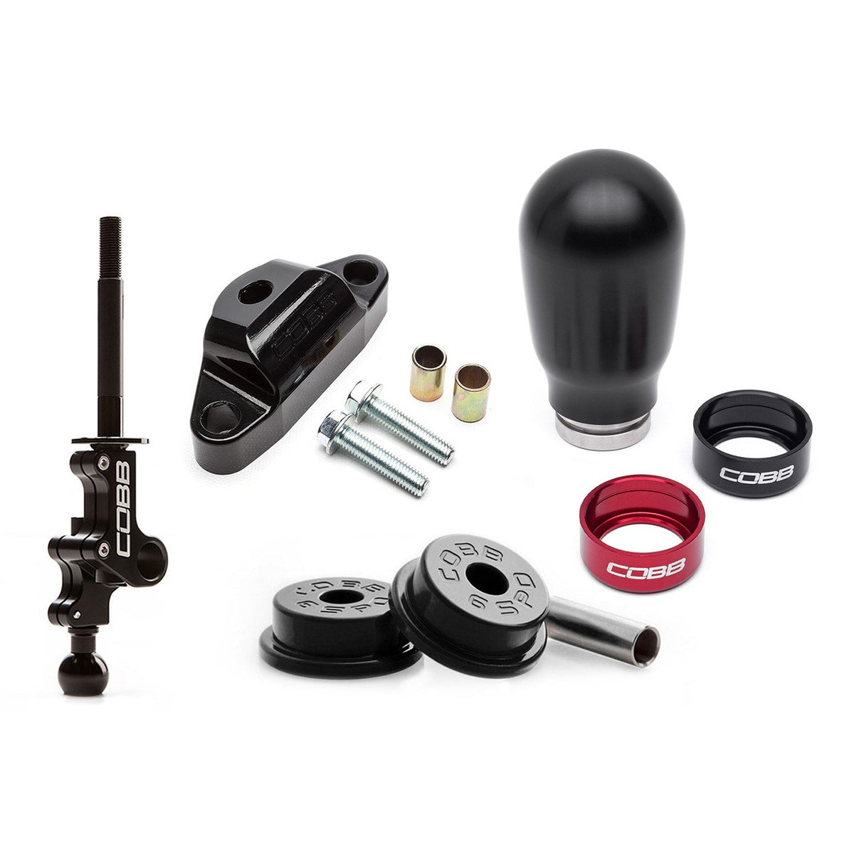 COBB Stage 1+ Drivetrain Package w/ Tall Weighted Black Shift Knob For 2007-09 Subaru Legacy GT