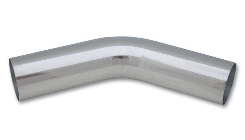 Vibrant 4" O.D. Universal Aluminum Tubing / 45 Degree Bend - Polished (Open Box Special)