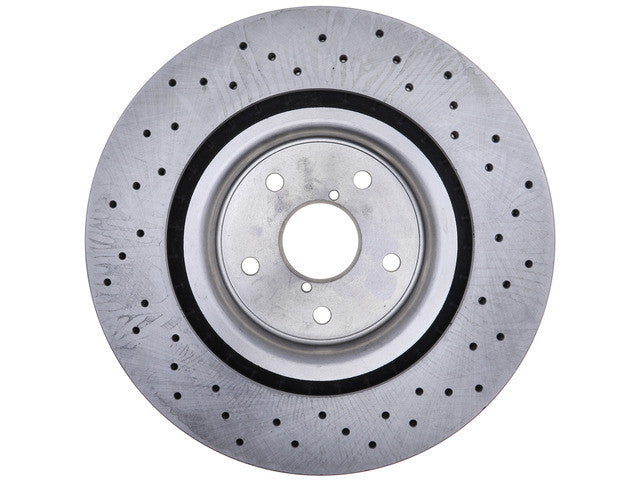 Centric C-TEK Standard Drilled Front Rotor For 2018-21 Subaru WRX STI