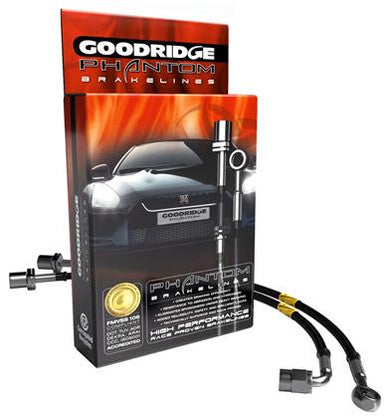 Goodridge 08-14 Subaru Impreza STI w/ Brembo Calipers Phantom Stainless Steel Brake Lines Kit - 24219BKC
