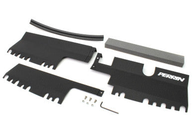 PERRIN Radiator Shroud (With or Without OEM Intake Scoop) For 2015-21 Subaru WRX/STI - Black - PSP-ENG-512BK