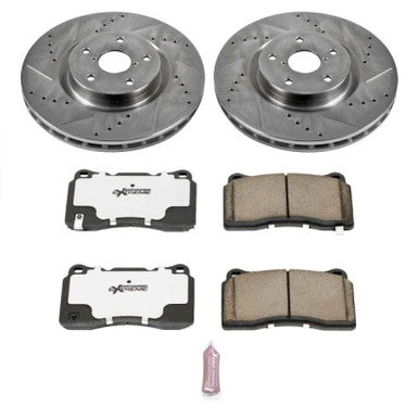 Power Stop Z26 Street Warrior Front Brake Kit For 2020 Subaru WRX, 05-17 WRX STI - K131-26