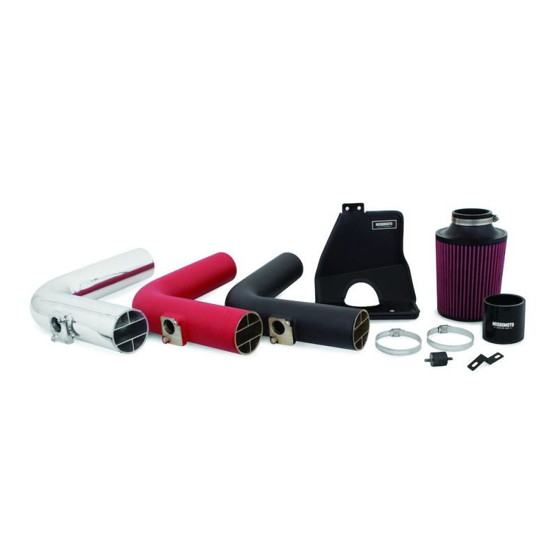 Mishimoto 08+ Subaru WRX/STi Performance Cold Air Intake Kit - Wrinkle Red - MMAI-STI-08WRD - layout