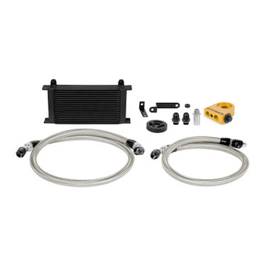 Mishimoto Thermostatic Oil Cooler Kit For 2008-14 Subaru WRX - Black - MMOC-WRX-08TBK