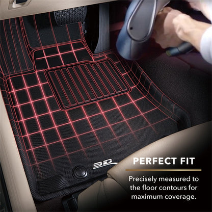 3D MAXpider 2014-2018 Subaru Forester Kagu 1st Row Floormat - Black - Laser Fit
