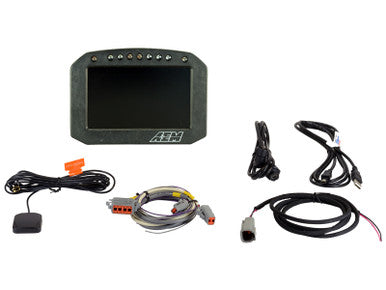 AEM CD-5LG Carbon Logging Flush Digital Dash Display w/ Internal 20Hz GPS & Antenna - 30-5603F