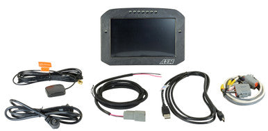 AEM CD-7LG Carbon Logging Flush Digital Dash Display w/ Internal 20Hz GPS & Antenna - 30-5703F