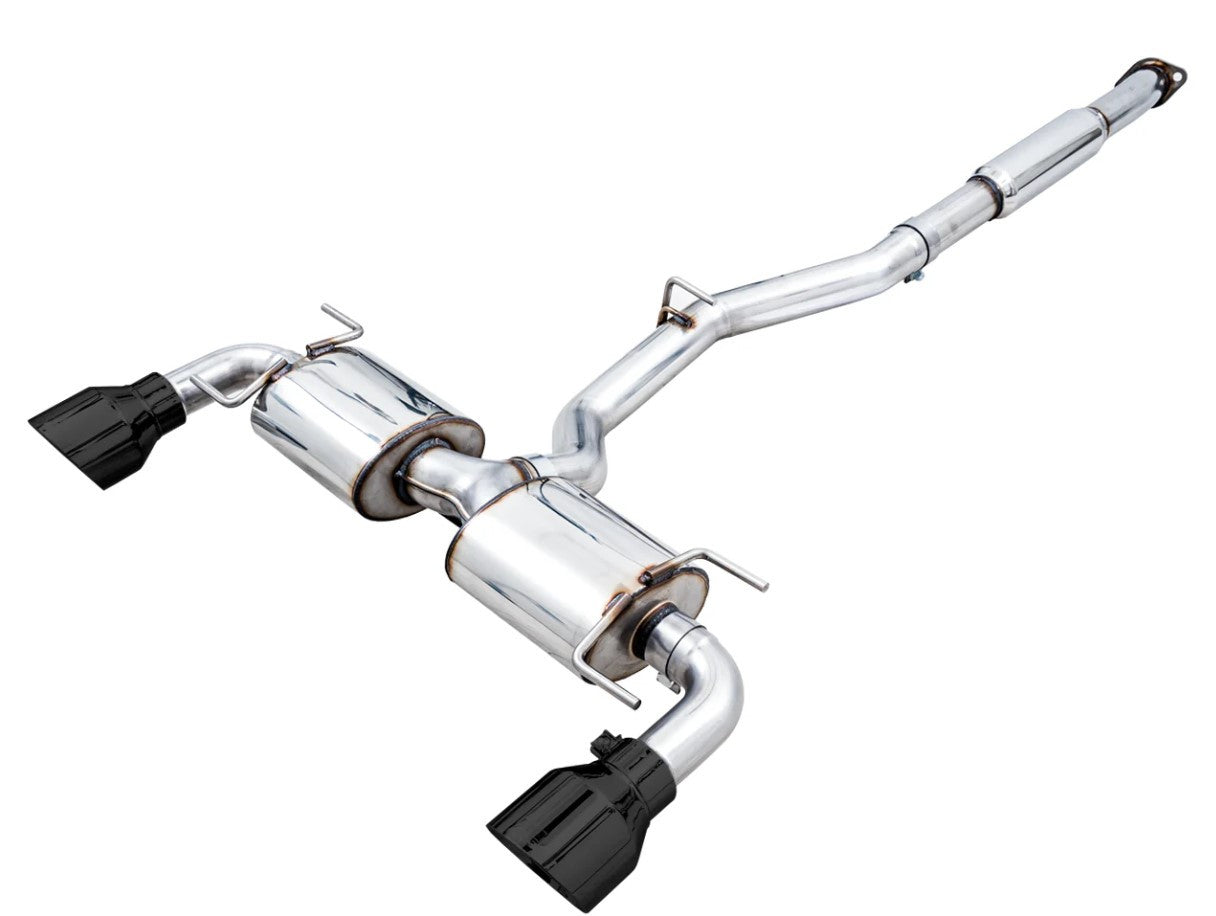 AWE Tuning Touring Edition Exhaust for 2013+ Subaru BRZ/GR86/86/FR-S - Diamond Black Tips